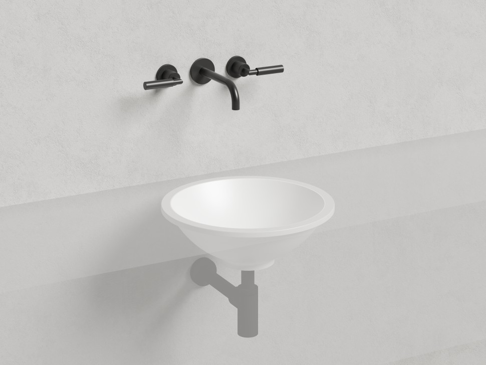 Раковина встраиваемая MAREA 04 покраска по RAL полностью 420х420х128 S-Stone Матовое