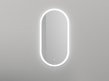 Зеркало для ванной ARMONIA овальное с двойной LED подсветкой 450*900*25 mm Salini 27MA.02.450.900