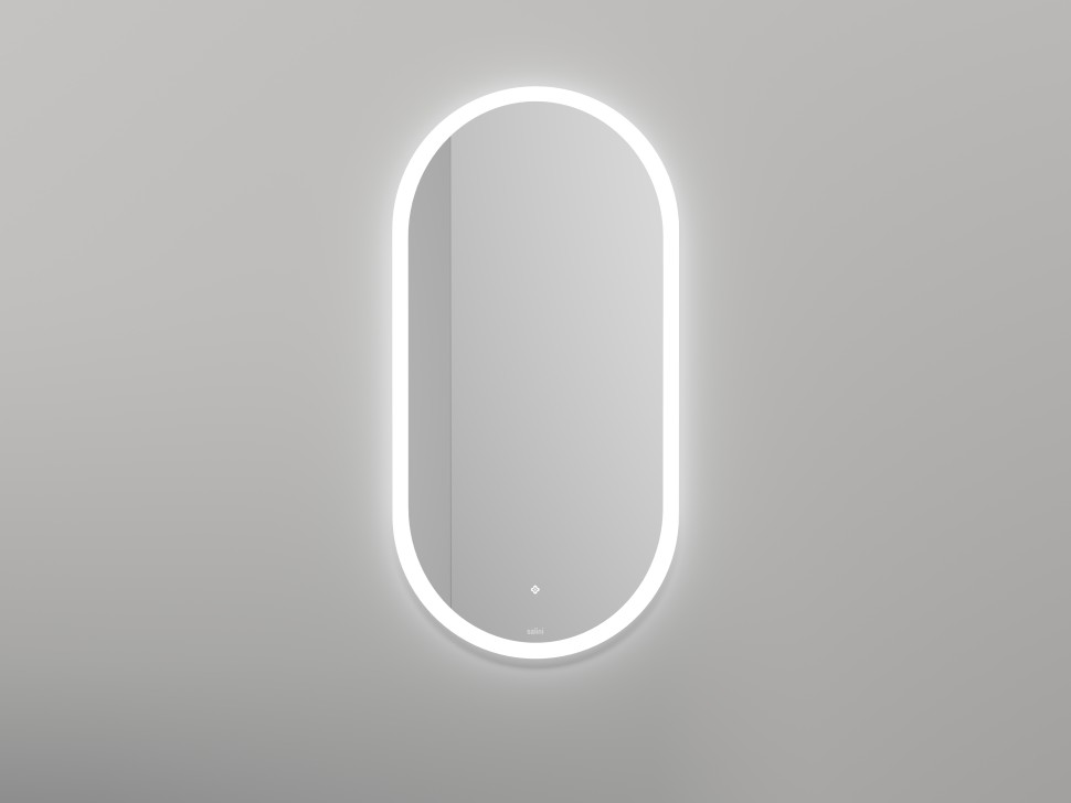 Зеркало для ванной ARMONIA овальное с двойной LED подсветкой 450*900*25 mm Salini 27MA.02.450.900