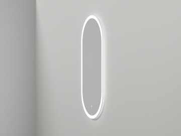 Зеркало для ванной ARMONIA овальное с двойной LED подсветкой 450*900*25 mm Salini 27MA.02.450.900