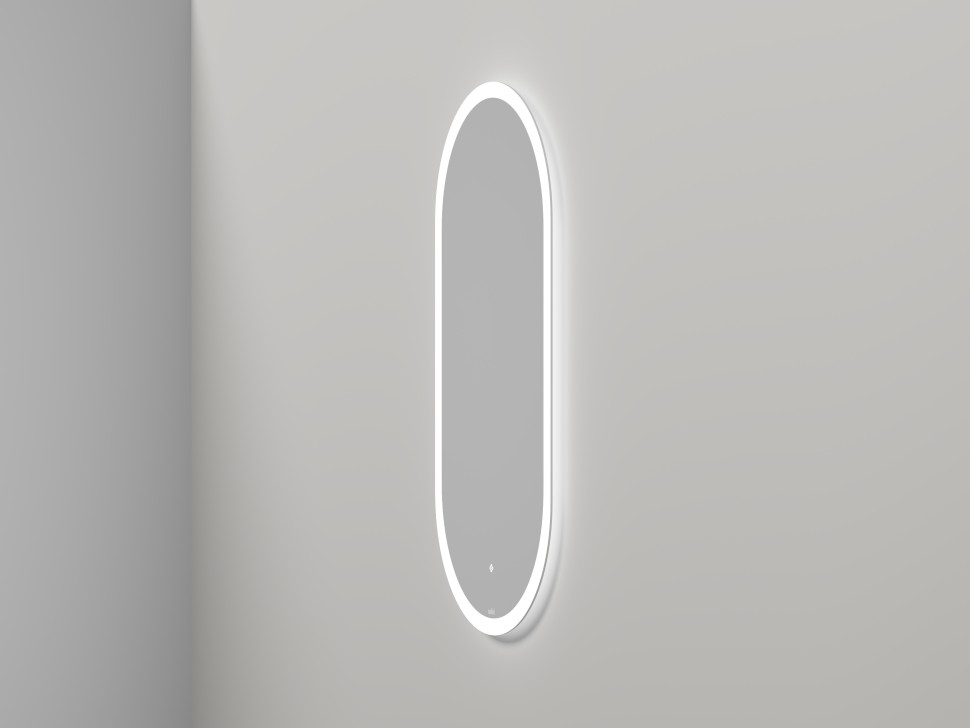 Зеркало для ванной ARMONIA овальное с двойной LED подсветкой 450*900*25 mm Salini 27MA.02.450.900