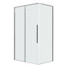 Боковая стенка Grossman Galaxy 200.K33.01.80.10.02 (80х195) хром,стекло шиншилла, 1 место