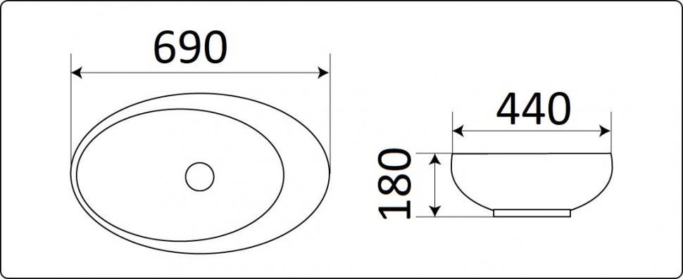 Умывальник CeramaLux 78456
