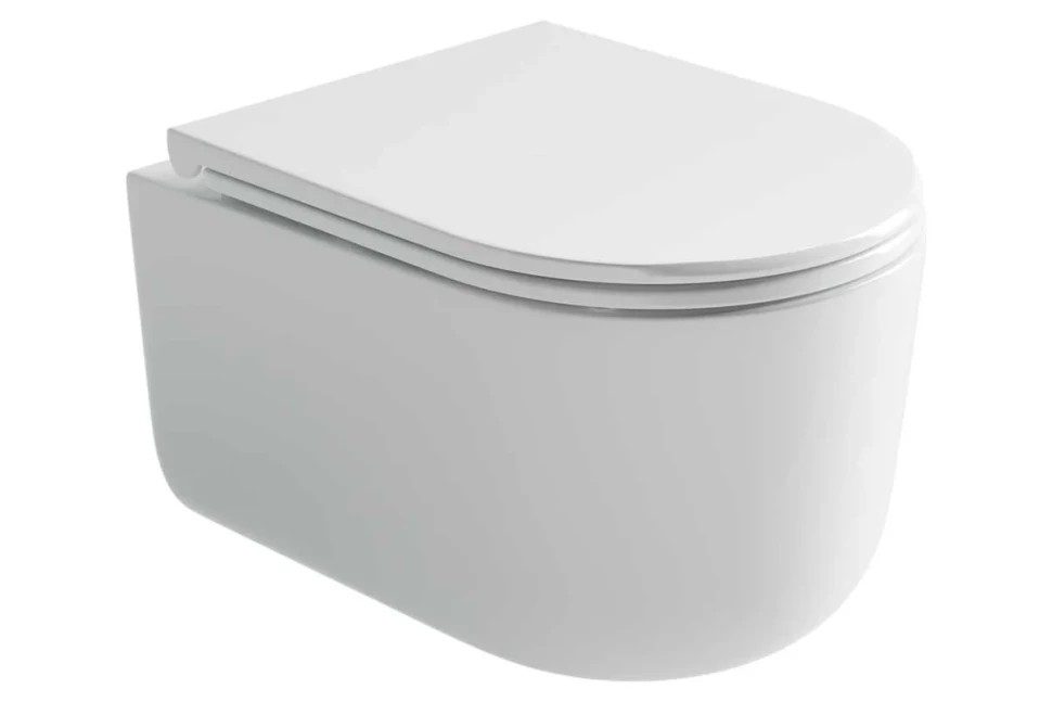 Подвесной унитаз Ulma безободковый, смыв торнадо CN4006T