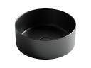 Умывальник чаша накладная круглая (цвет Черный Матовый) Element 358x358x137мм