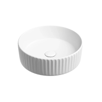 Умывальник чаша накладная круглая (цвет Белый Матовый) Element 360x360x115мм