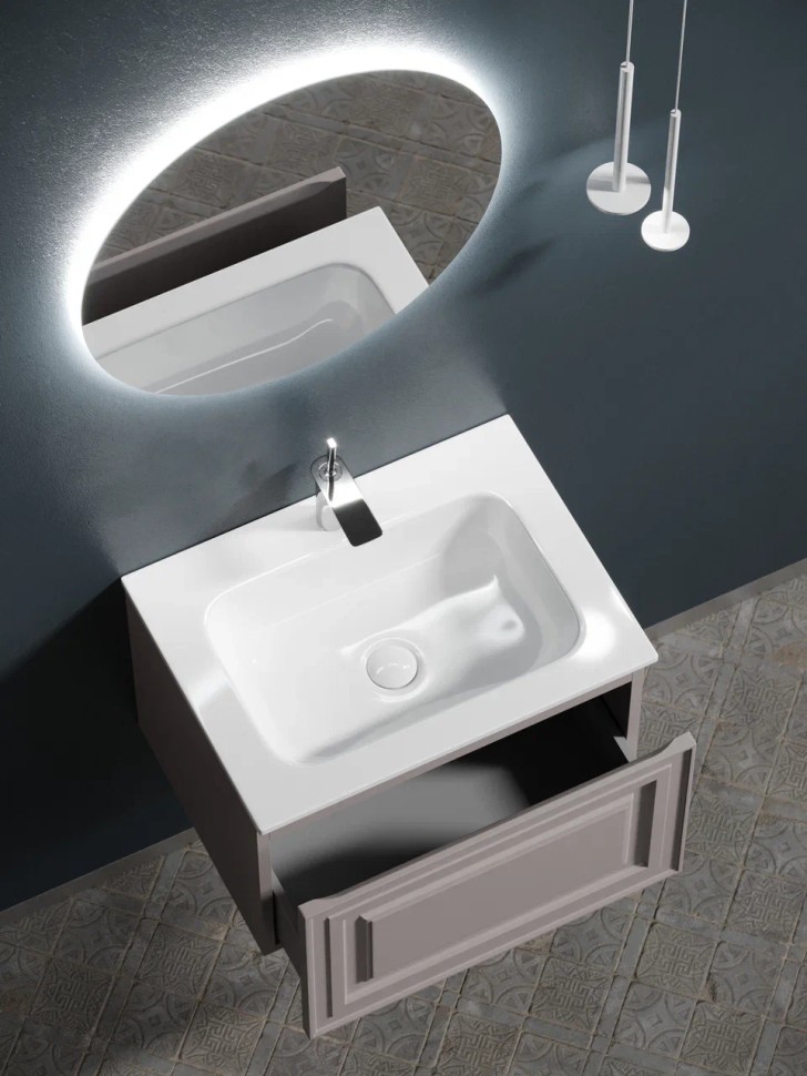 Тумба подвесная SANCOS Very 590х445х406, c одним ящиком оснащенным доводчиками, Doha Soft , арт.VR60SM