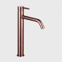 AQM 6214BC Siena Смеситель для раковины однорычажный 210мм, медь шлифованная