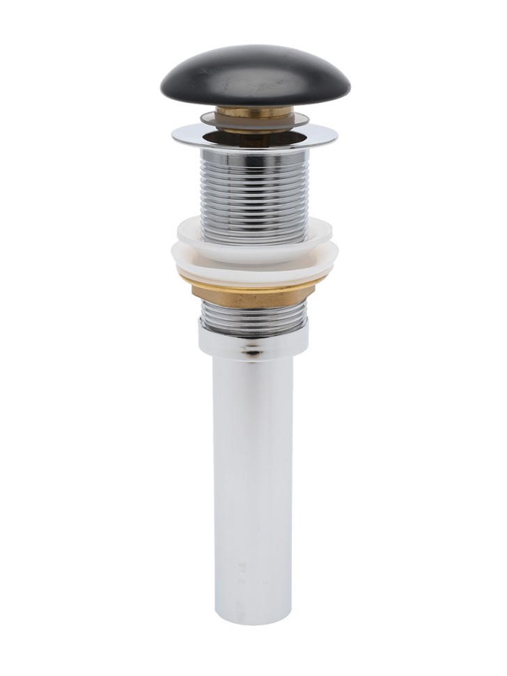 AQM7002-0MB Донный клапан без перелива, керамическая накладка, цвет черный матовый