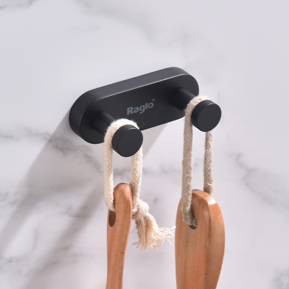 Крючок двойной Raglo черный