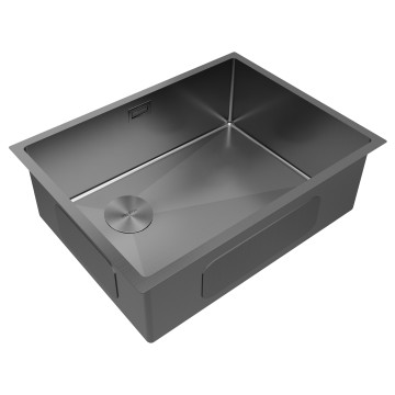 Мойка нерж. сталь NEXT-SKEW 58-L UNI, PM885844-L-GM, вороненая сталь,580х440мм, Paulmark