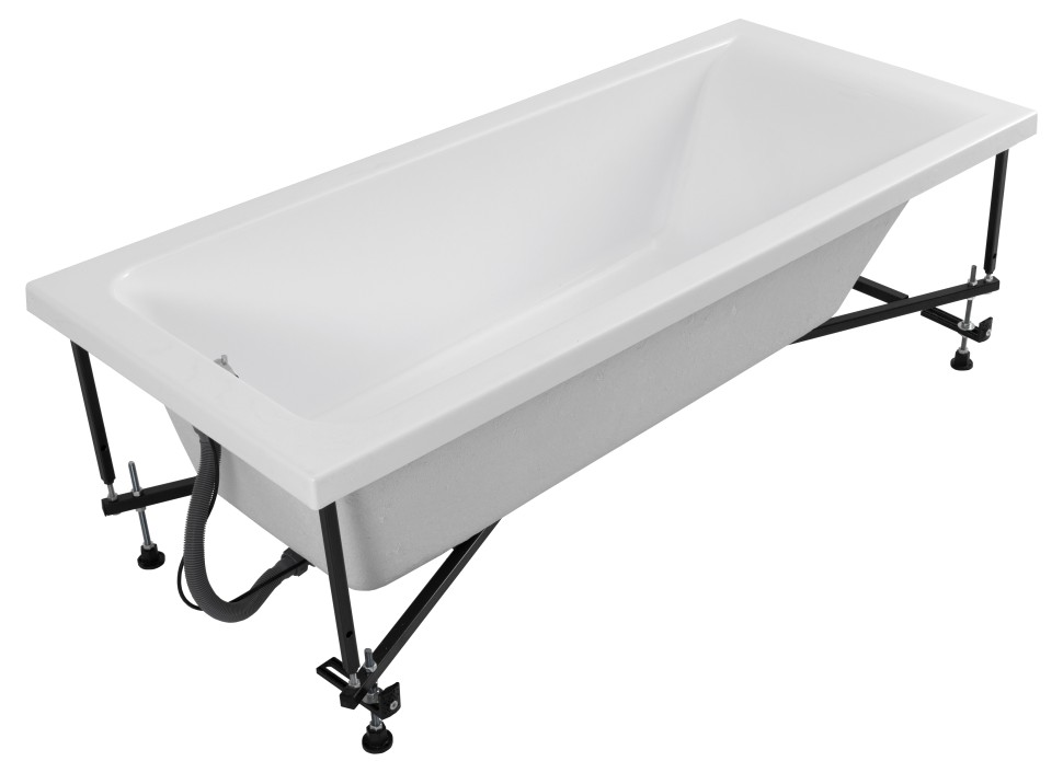 Акриловая ванна с каркасом Uperwood Infinity 180x75 см, белая