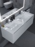 Раковина для ванной Uperwood Modul 122х45х12 см, белая глянцевая
