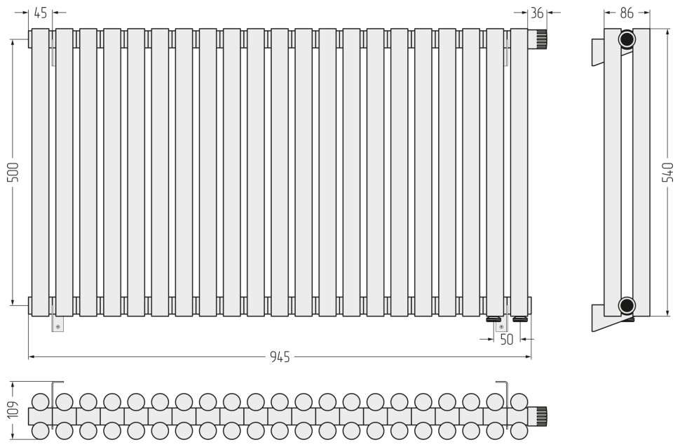 Эстет-11 EU50 500х945 21 секция