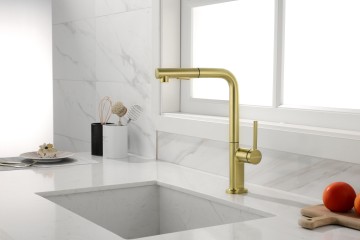 Смеситель для кухни Neo, брашированное золото, Ne214419-BG, Starke-Paulmark