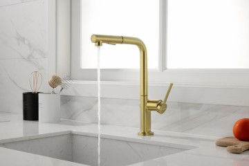 Смеситель для кухни Neo, брашированное золото, Ne214419-BG, Starke-Paulmark