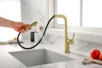 Смеситель для кухни Neo, брашированное золото, Ne214419-BG, Starke-Paulmark
