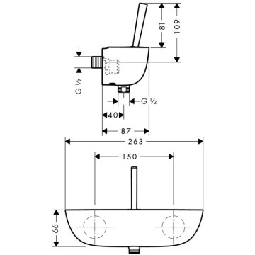 Смеситель для душа Hansgrohe PuraVida хром (15672000)