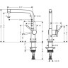 Смеситель для кухни Hansgrohe Talis M54, 1jet 72840670, черный матовый