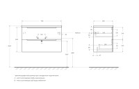 База под раковину подвесная BelBagno ETNA39-800/390-2C-SO-BL-P Bianco Lucido