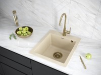 Мойка KANTE 45, IT-GRANIT, PM104651-BE, бежевый, 460х510 мм, Paulmark