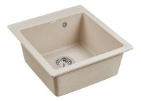 Мойка KANTE 45, IT-GRANIT, PM104651-BE, бежевый, 460х510 мм, Paulmark
