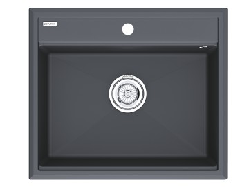 Мойка STEPIA 60, IT-GRANIT, PM115951-AN, антрацит, 590х510, Paulmark