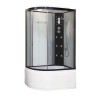 Душевая кабина Niagara Ultra NG-1910-01R (120х80х220) высокий поддон(48см),черный,стекло тонированное,4 места
