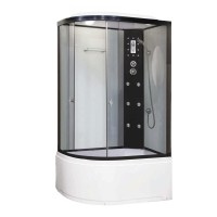 Душевая кабина Niagara Ultra NG-1910-01R (120х80х220) высокий поддон(48см),черный,стекло тонированное,4 места