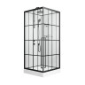 Душевая кабина Niagara Standart ST100/15QL/KL/BKT (100х100х225) низкий поддон(15см),черный,стекло прозрачное,3 места