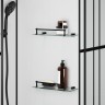 Душевая кабина Niagara Standart ST100/15QL/KL/BKT (100х100х225) низкий поддон(15см),черный,стекло прозрачное,3 места