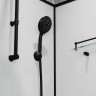 Душевая кабина Niagara Standart ST100/15QL/KL/BKT (100х100х225) низкий поддон(15см),черный,стекло прозрачное,3 места
