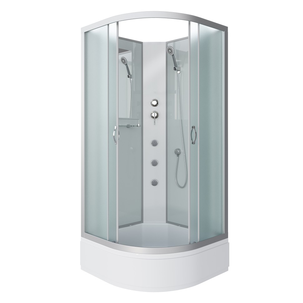 Душевая кабина Niagara Classic NG-3302-14BKG (100х100х200) средний поддон(26см),стекло матовое,4 места