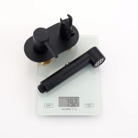 Смеситель Splenka встраиваемый с гигиеническим душем S96.52.06 Черный