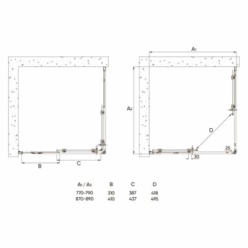 Душевой угол Veconi Rovigo RV-113, 800x800x1850, хром, стекло прозрачное