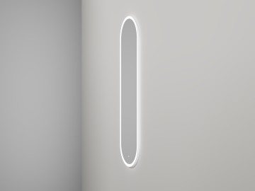 Зеркало для ванной ARMONIA овальное двойной LED подсветкой 450*1585*25 mm Salini 27MA.02.450.1585