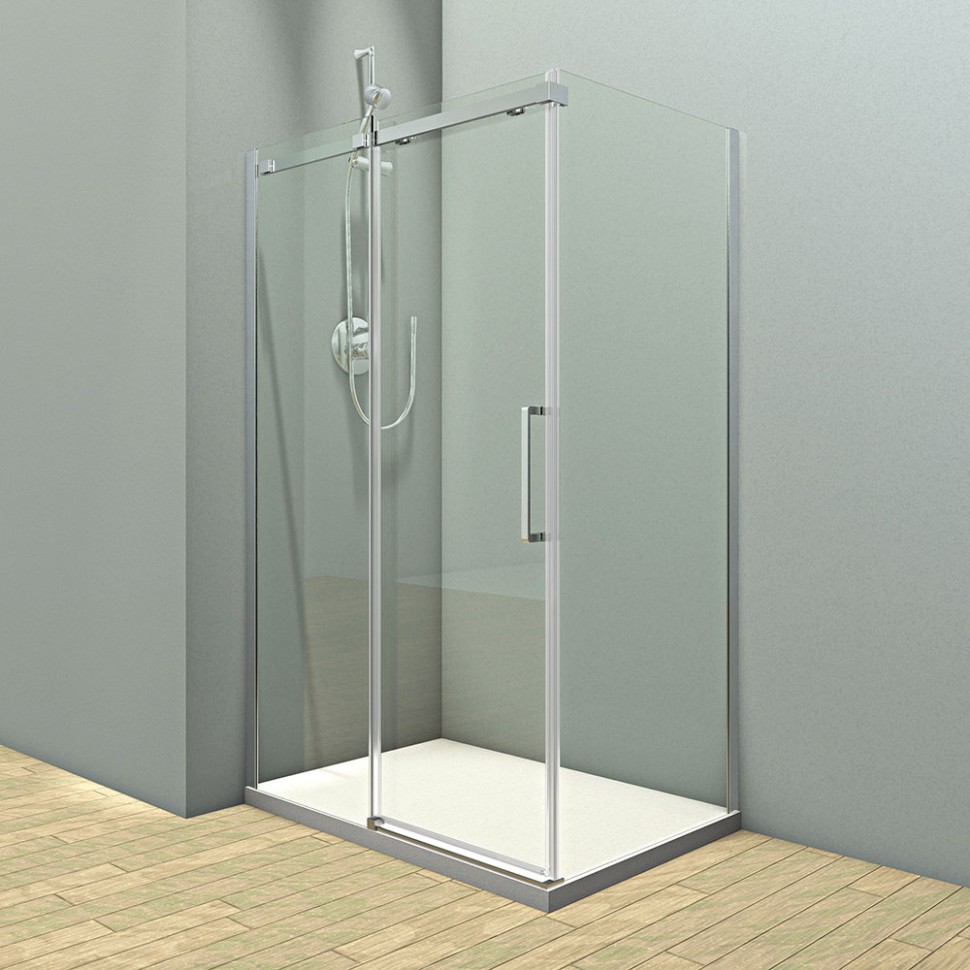 Душевой угол Veconi Rovigo RV-070CH, 1200х1000х1950, хром, стекло прозрачное