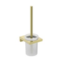 AQM7313BG Tivoli Туалетный ершик настенный, матовое стекло, золото шлифованное