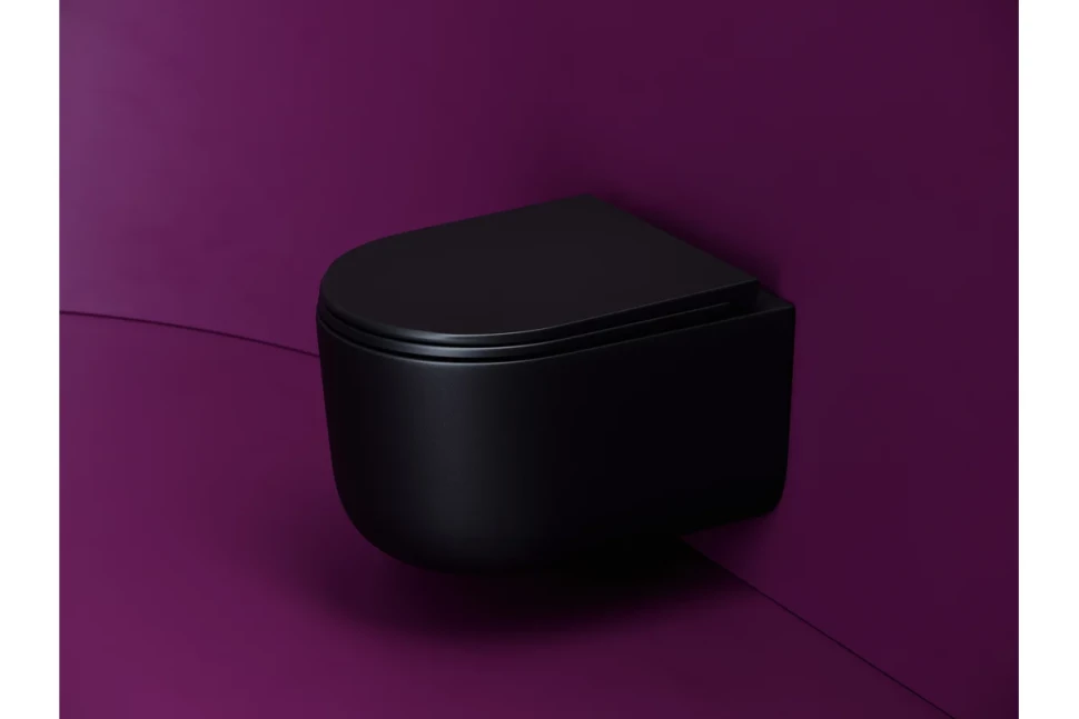 Подвесной унитаз Ulma безободковый, смыв торнадо CN4006TMB