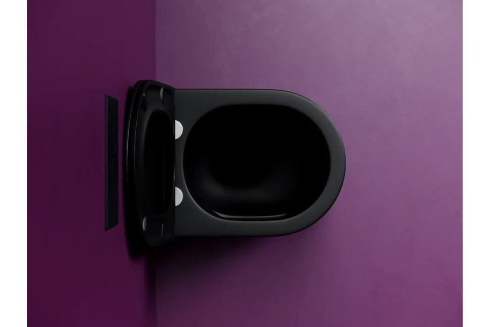 Подвесной унитаз Ulma безободковый, смыв торнадо CN4006TMB