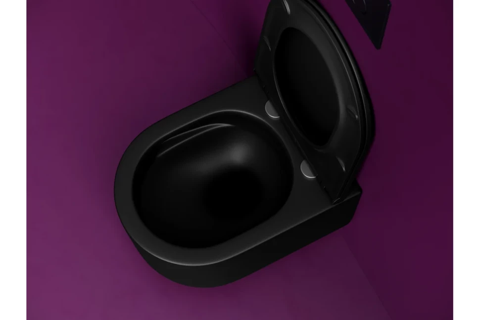 Подвесной унитаз Ulma безободковый, смыв торнадо CN4006TMB