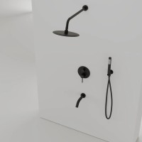 Душевой комплект SANCOS Select встраиваемый для душа, цвет черный матовый, арт. SC3004MB