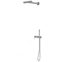 Душевая система ABBER Perfekte 316 AF8A18BGG скрытого монтажа без излива, брашированная оружейная сталь