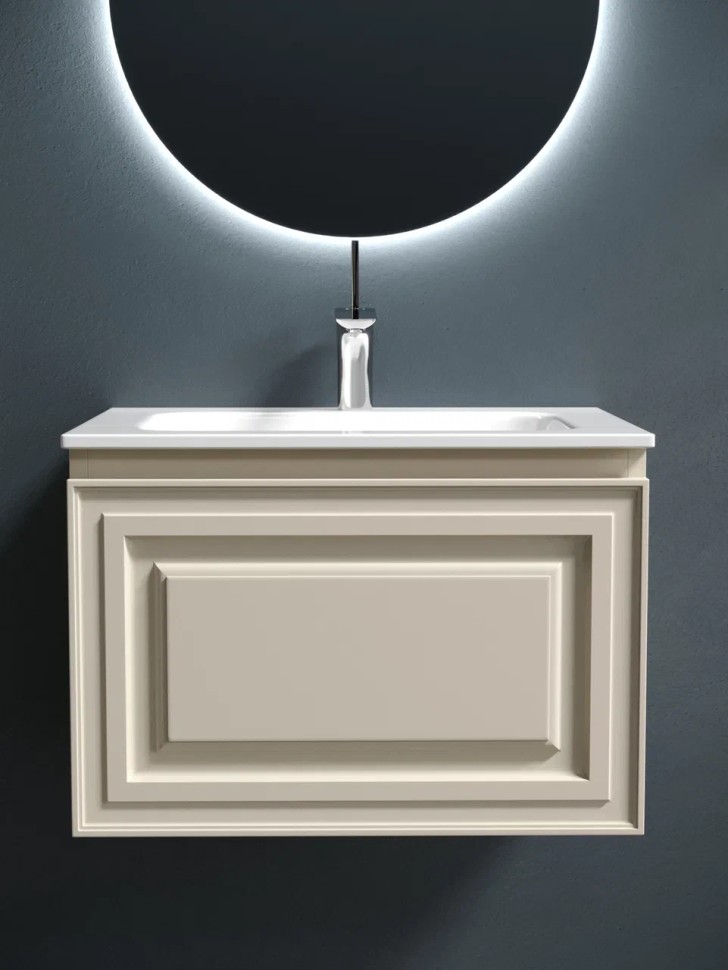 Тумба подвесная SANCOS Very 590х445х406, c одним ящиком оснащенным доводчиками, Beige Soft , арт.VR60CE