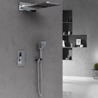 Душевой комплект VSFW-103TCH термостатический встраиваемый, двухрежимный, хром