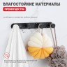 Крючок для полотенец четвертной Raglo черный