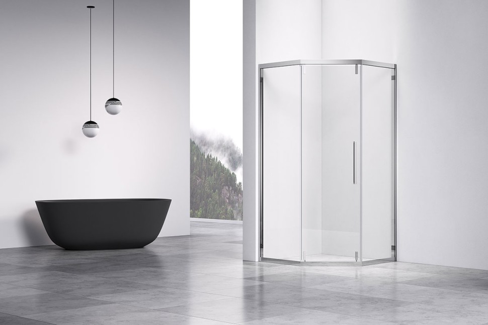 Душевой уголок Show VSP1-4SH100CL, 1000*1000, хром, стекло прозрачное