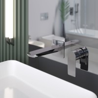 Смеситель для раковины VENTAS S скрытого монтажа, раздельный, хром глянцевый