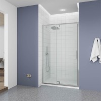 Душевая дверь Veconi Ottimo P20 CH, 1200x1900, хром, стекло прозрачное