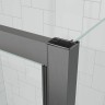 Душевой угол Veconi Ottimo P20SP GR, 1100х1000х1900 графит брашинг, стекло тонированное матовое